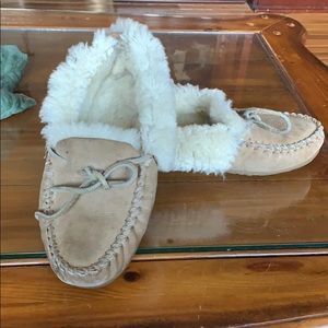 LL Bean Wicked Good Moccasins Natural
